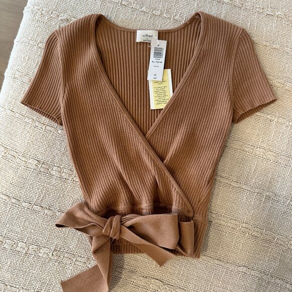 Wilfred all tied up sweater Short-sleeve wrap Savielle Sweater - Picture 2 of 4